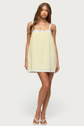 Hipla Contrast Lacey Cotton Dress